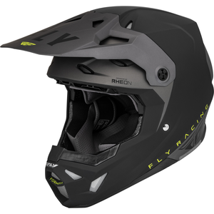 Fly Racing Formula CP Slant Helmet (Black/Grey/Hi-Vis Yellow)